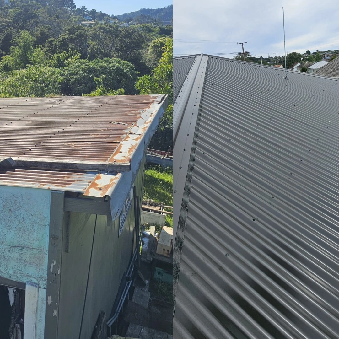 Roof Replacement Before and After 1